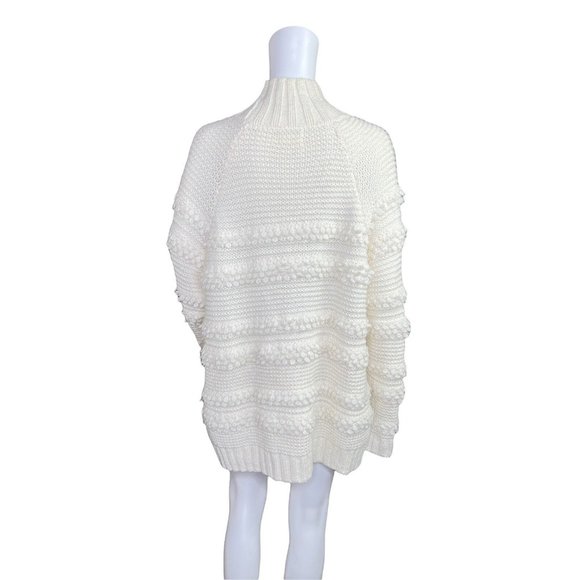 Lou & Grey Ivory Snow Bird Chunky Knit  Sweater Alpaca Blend Size Large - Picture 5 of 10